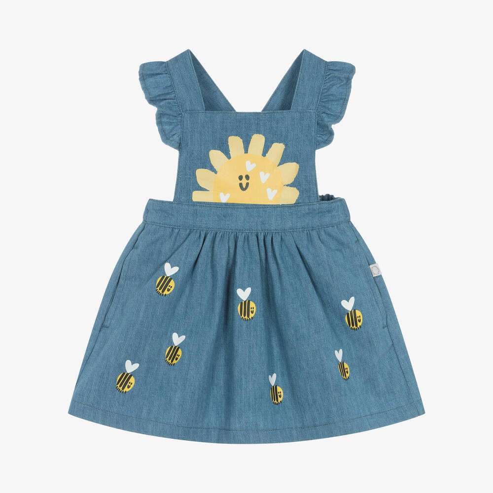 Stella McCARTNEY Kids - Рокли - Blue Denim Bee Print Dress - Love|Labels