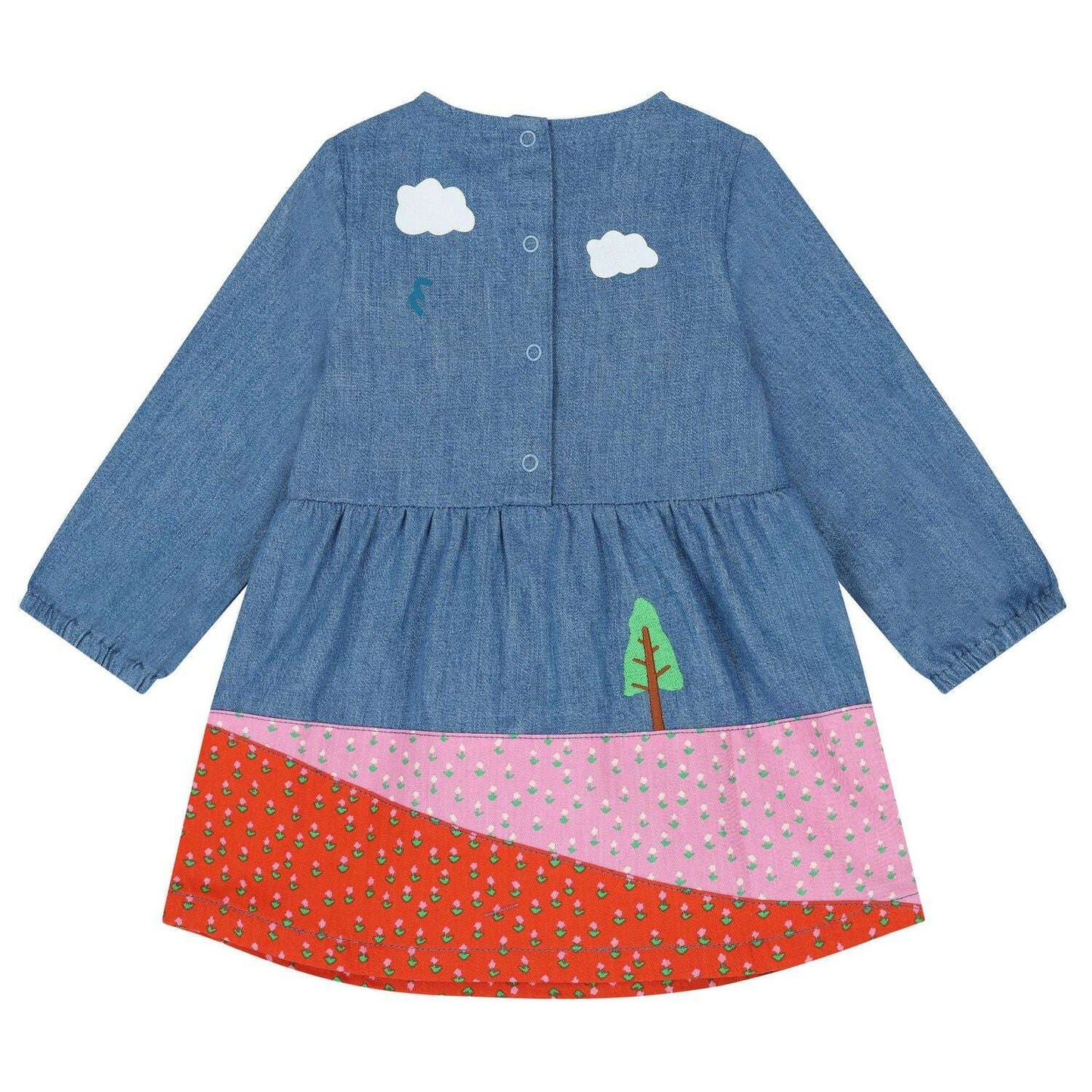 Stella McCARTNEY Kids - Рокли - Blue Denim Embroidered Dress - Love|Labels