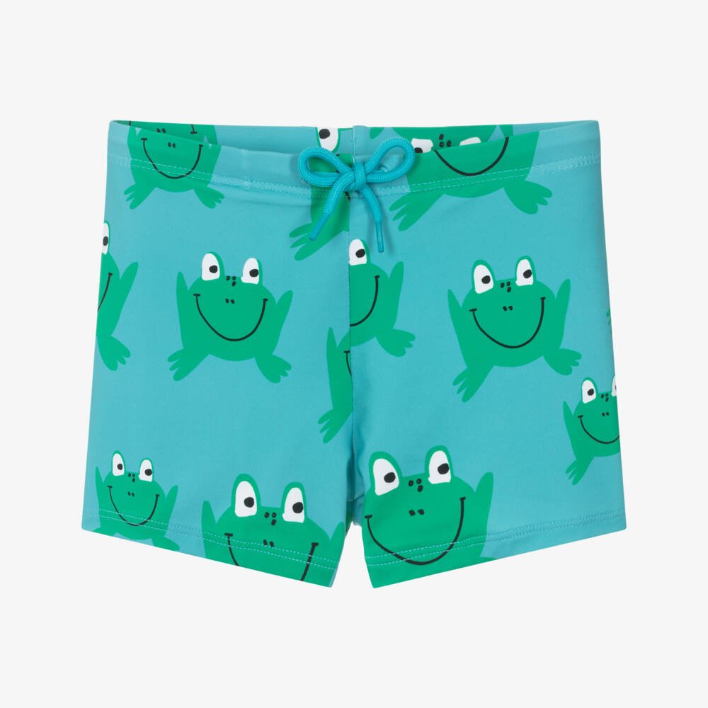Stella McCARTNEY Kids - Бански - Blue Frogs Swimsuit - Love|Labels