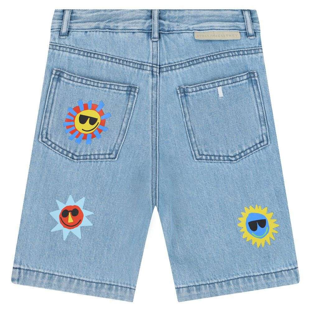 Stella McCARTNEY Kids - Шорти - Blue Sun Denim Shorts - Love|Labels