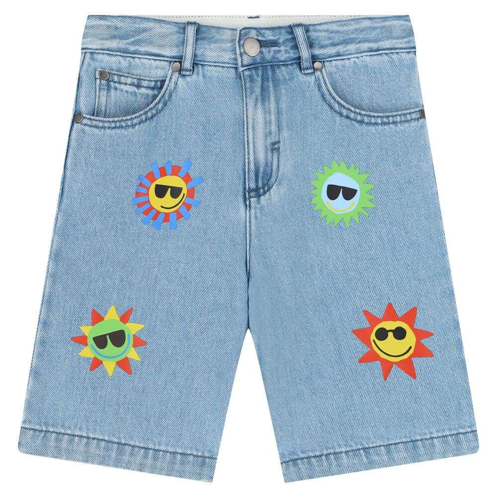 Stella McCARTNEY Kids - Шорти - Blue Sun Denim Shorts - Love|Labels