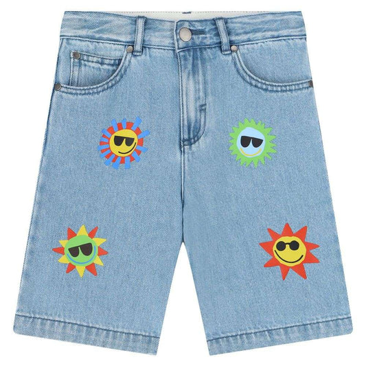 Stella McCARTNEY Kids - Шорти - Blue Sun Denim Shorts - Love|Labels