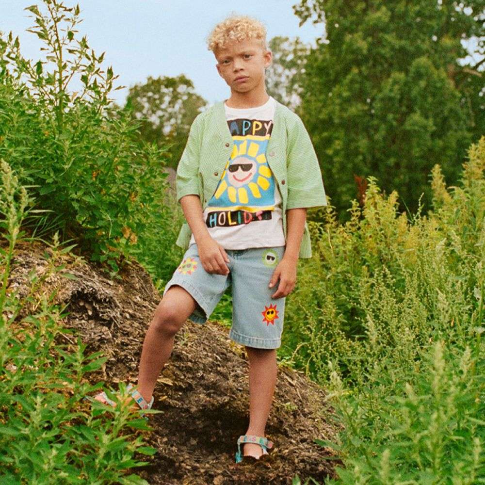Stella McCARTNEY Kids - Шорти - Blue Sun Denim Shorts - Love|Labels
