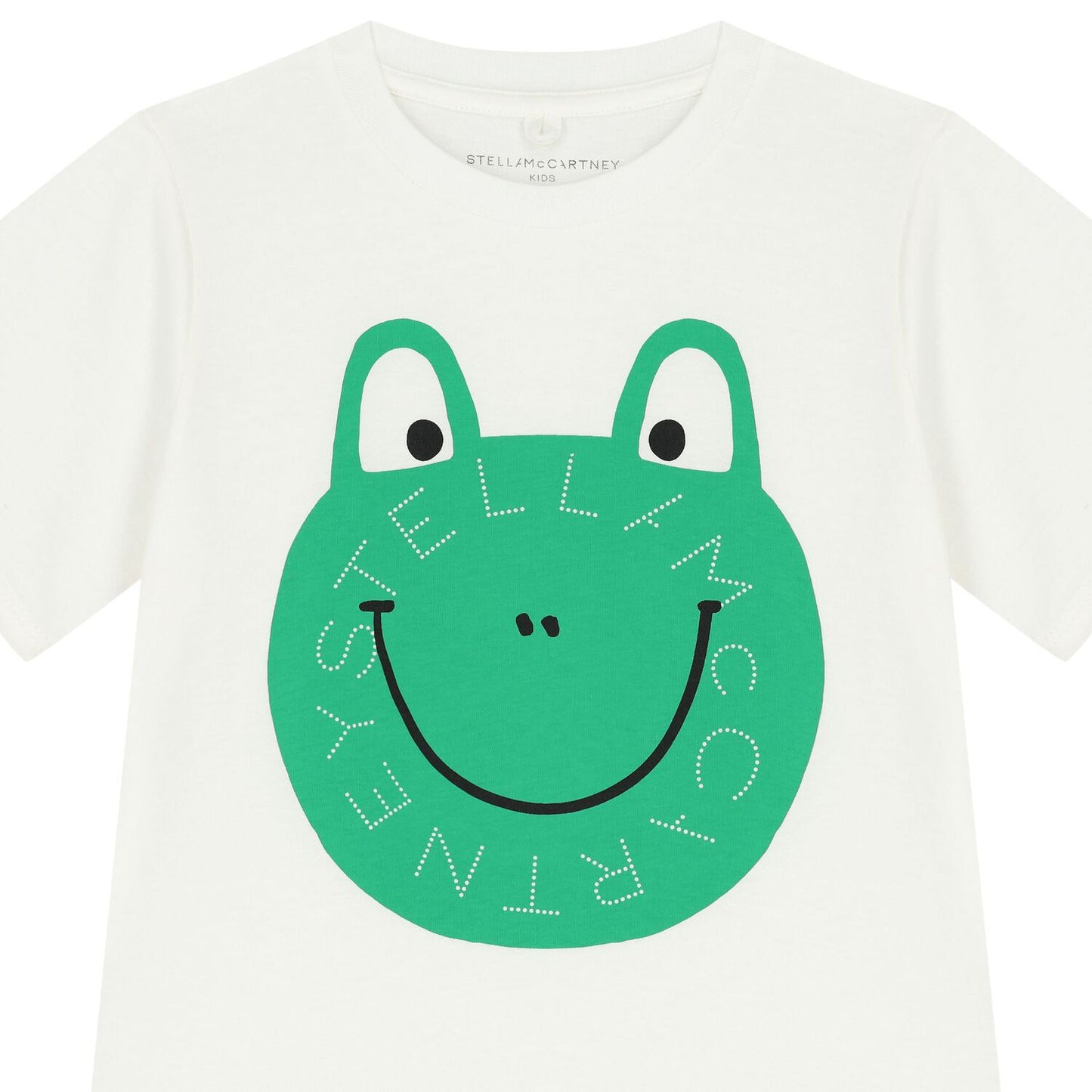 Stella McCARTNEY Kids - Тениски - Boys Ivory Logo Frog T-Shirt - Love|Labels