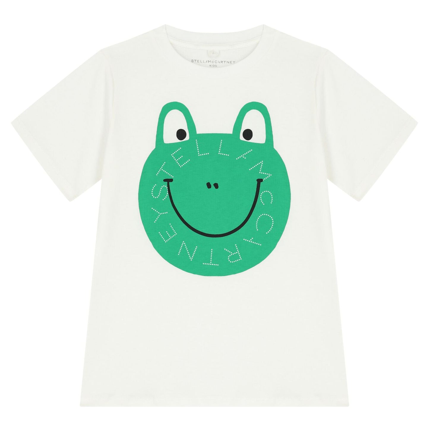 Stella McCARTNEY Kids - Тениски - Boys Ivory Logo Frog T-Shirt - Love|Labels