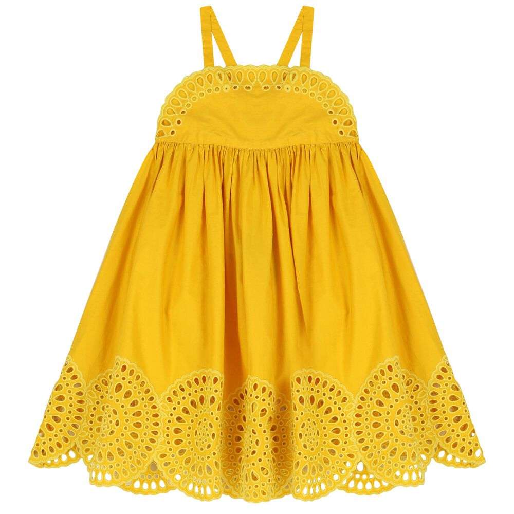 Stella McCARTNEY Kids - Рокли - Broderie Anglaise Cami Dress - Love|Labels