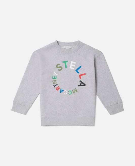 Stella McCARTNEY Kids - Блузи - Circular Logo Embroidery Sweatshirt - Love|Labels