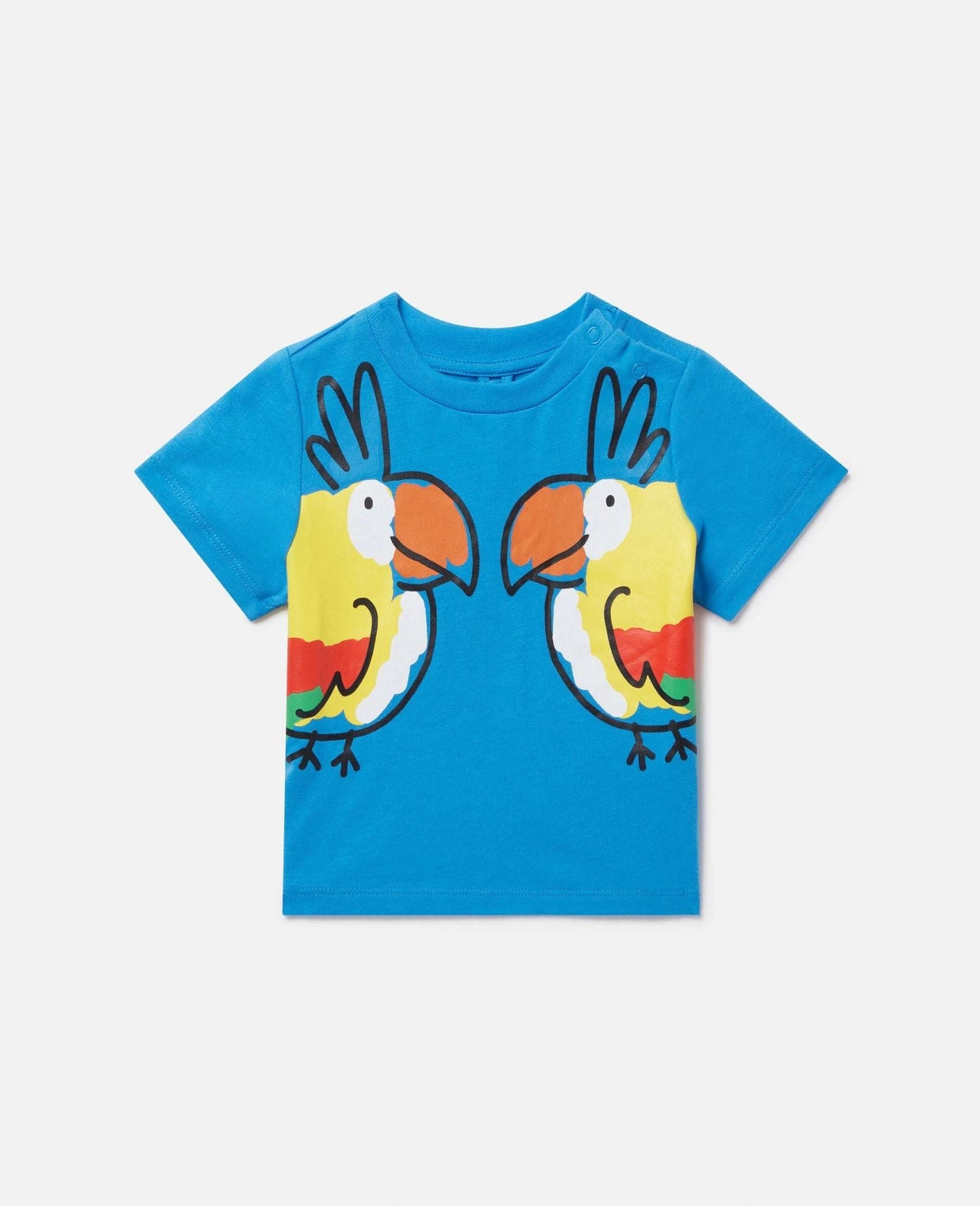 Stella McCARTNEY Kids - Тениски - Double Baby Parrot Print T-Shirt - Love|Labels