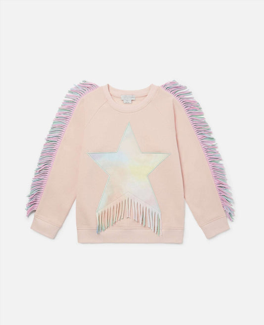Stella McCARTNEY Kids - Блузи - Fringed Star Sweatshirt - Love|Labels