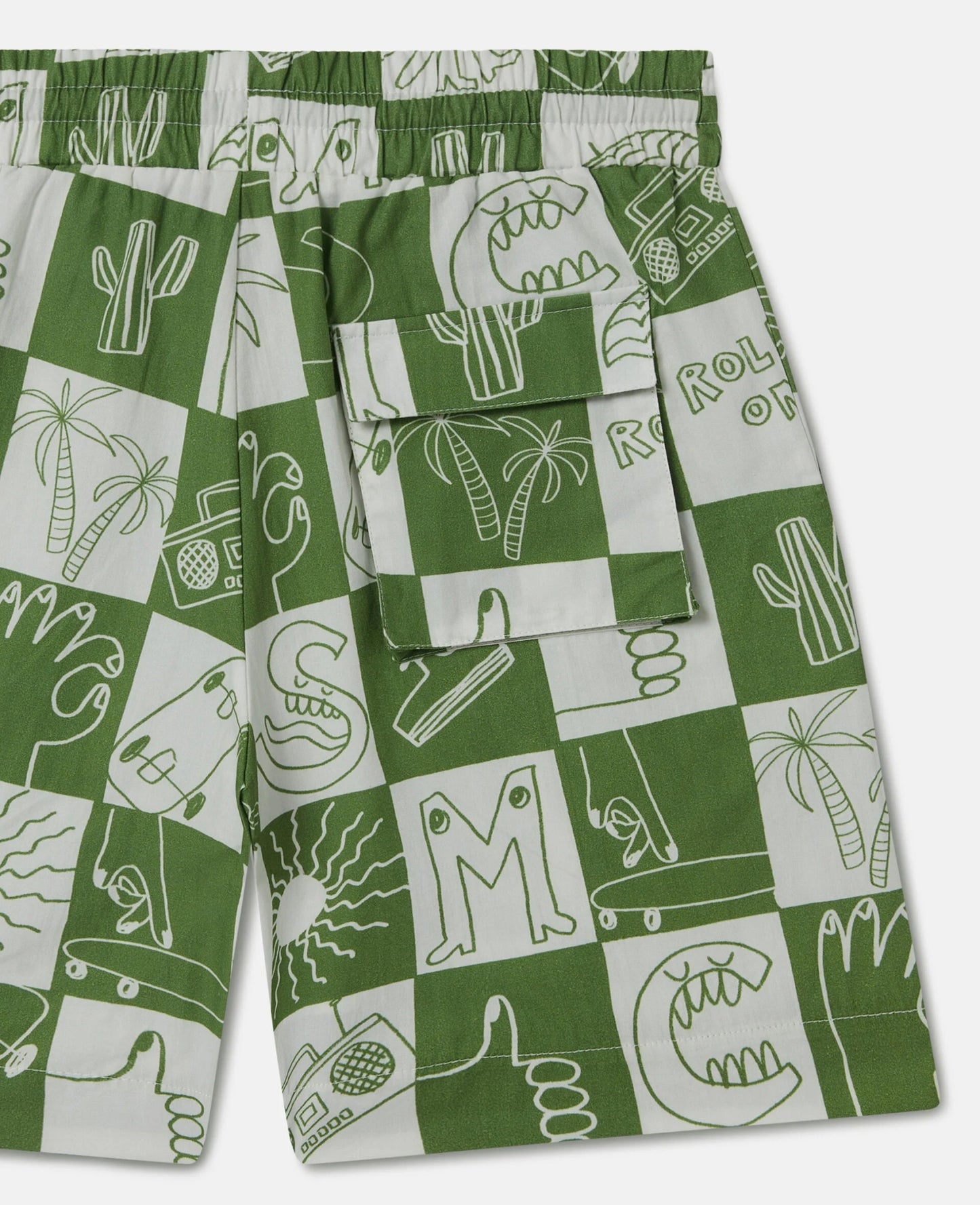 Stella McCARTNEY Kids - Шорти - Green Check Shorts - Love|Labels