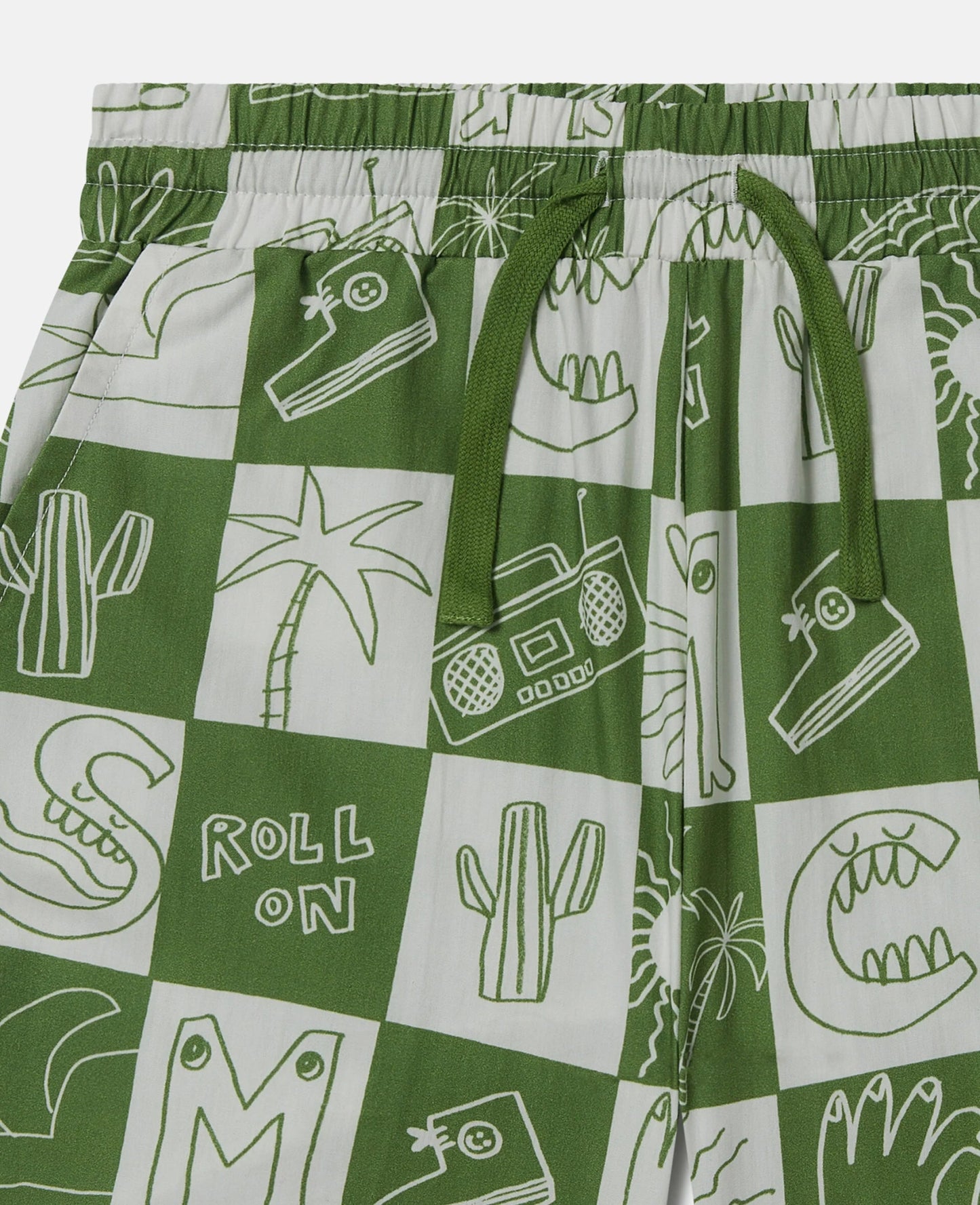Stella McCARTNEY Kids - Шорти - Green Check Shorts - Love|Labels