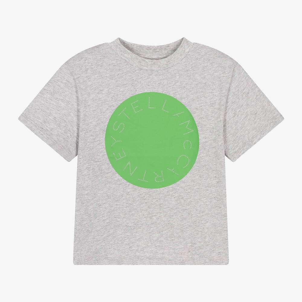 Stella McCARTNEY Kids - Тениски - Grey Cotton T-Shirt - Love|Labels