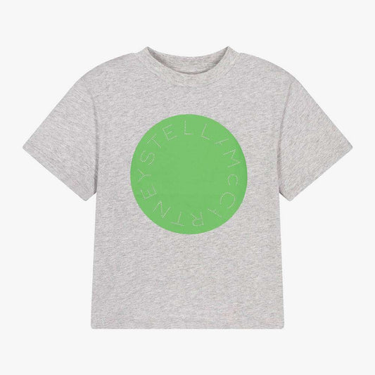 Stella McCARTNEY Kids - Тениски - Grey Cotton T-Shirt - Love|Labels