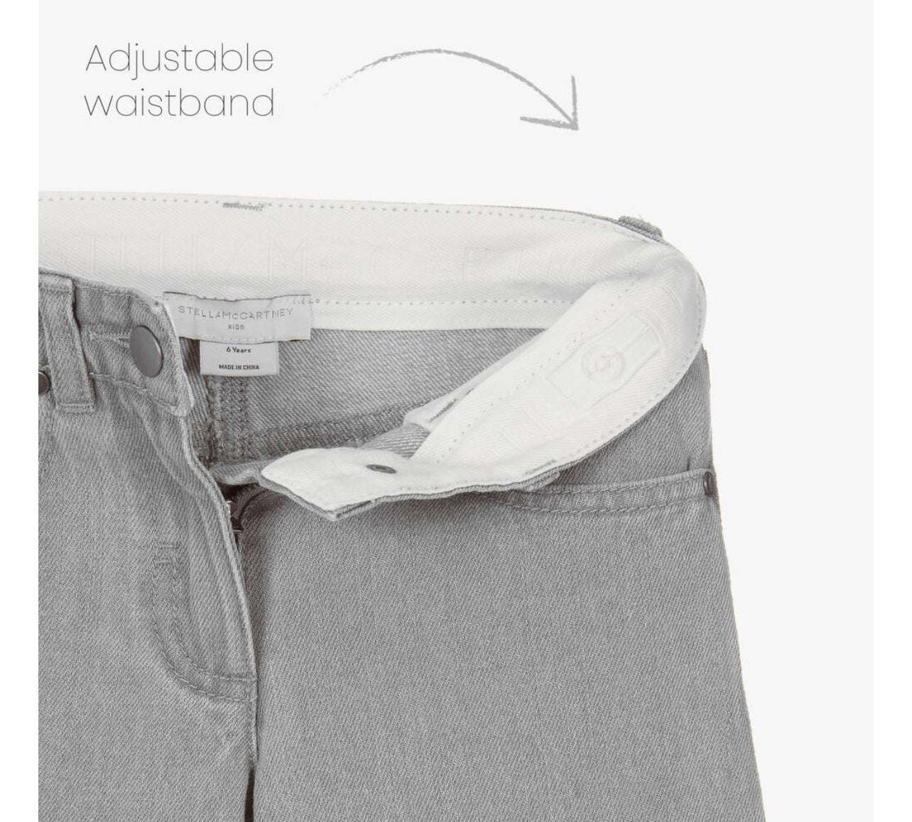 Stella McCARTNEY Kids - Панталони - Grey Flared Jeans - Love|Labels
