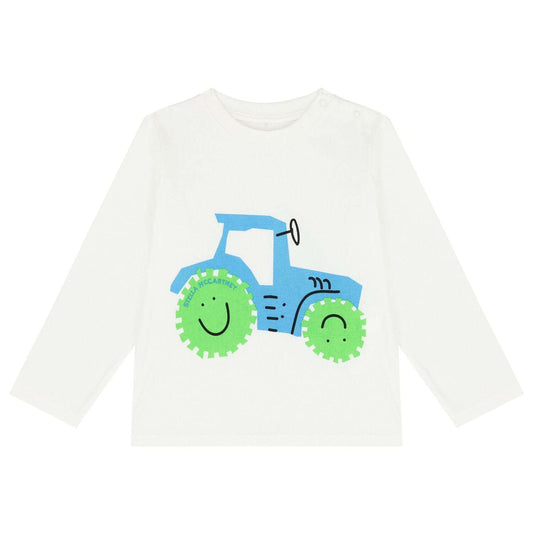 Stella McCARTNEY Kids - Блузи - Ivory Tractor Long Sleeve Top - Love|Labels
