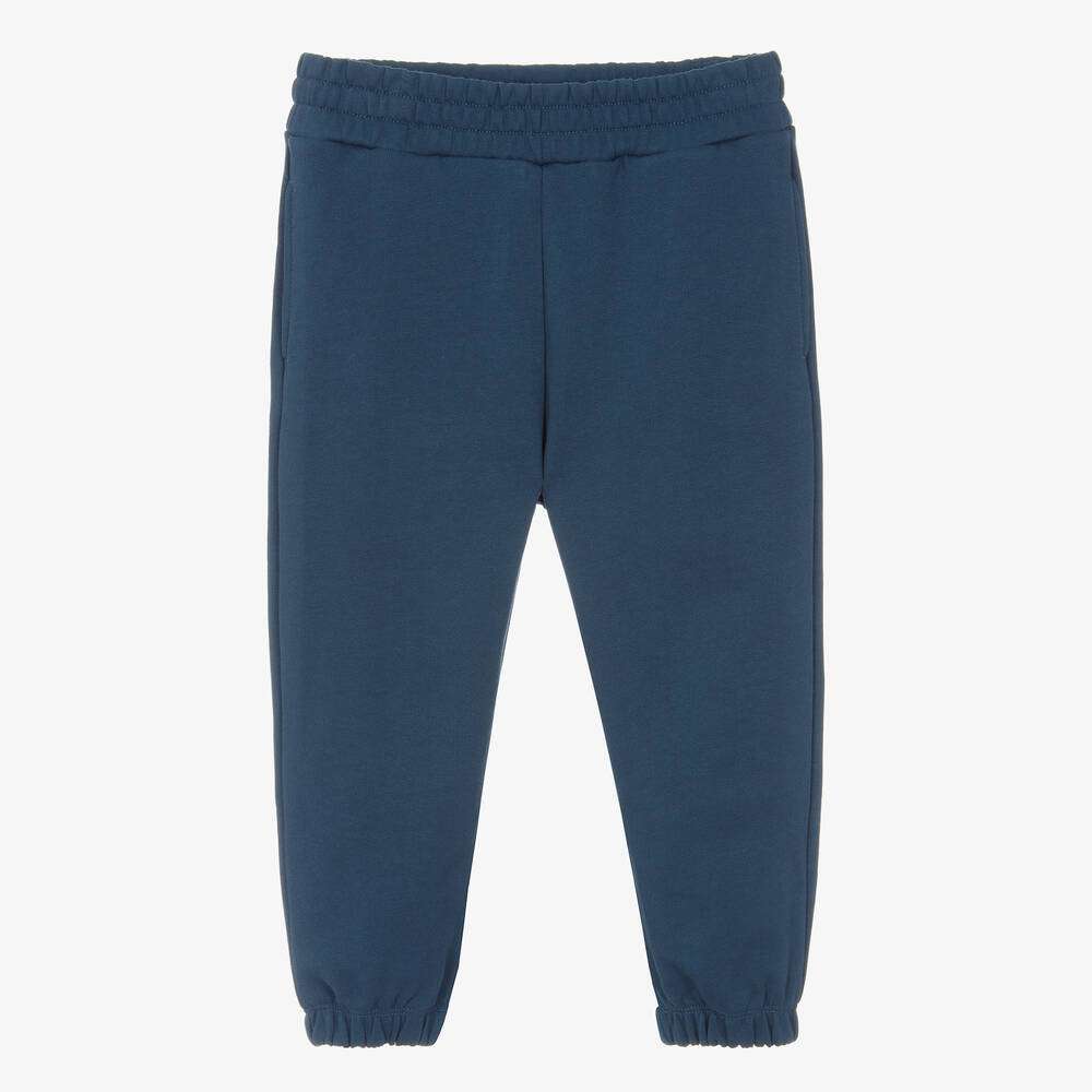 Stella McCARTNEY Kids - Панталони - Navy Blue Cotton Joggers - Love|Labels