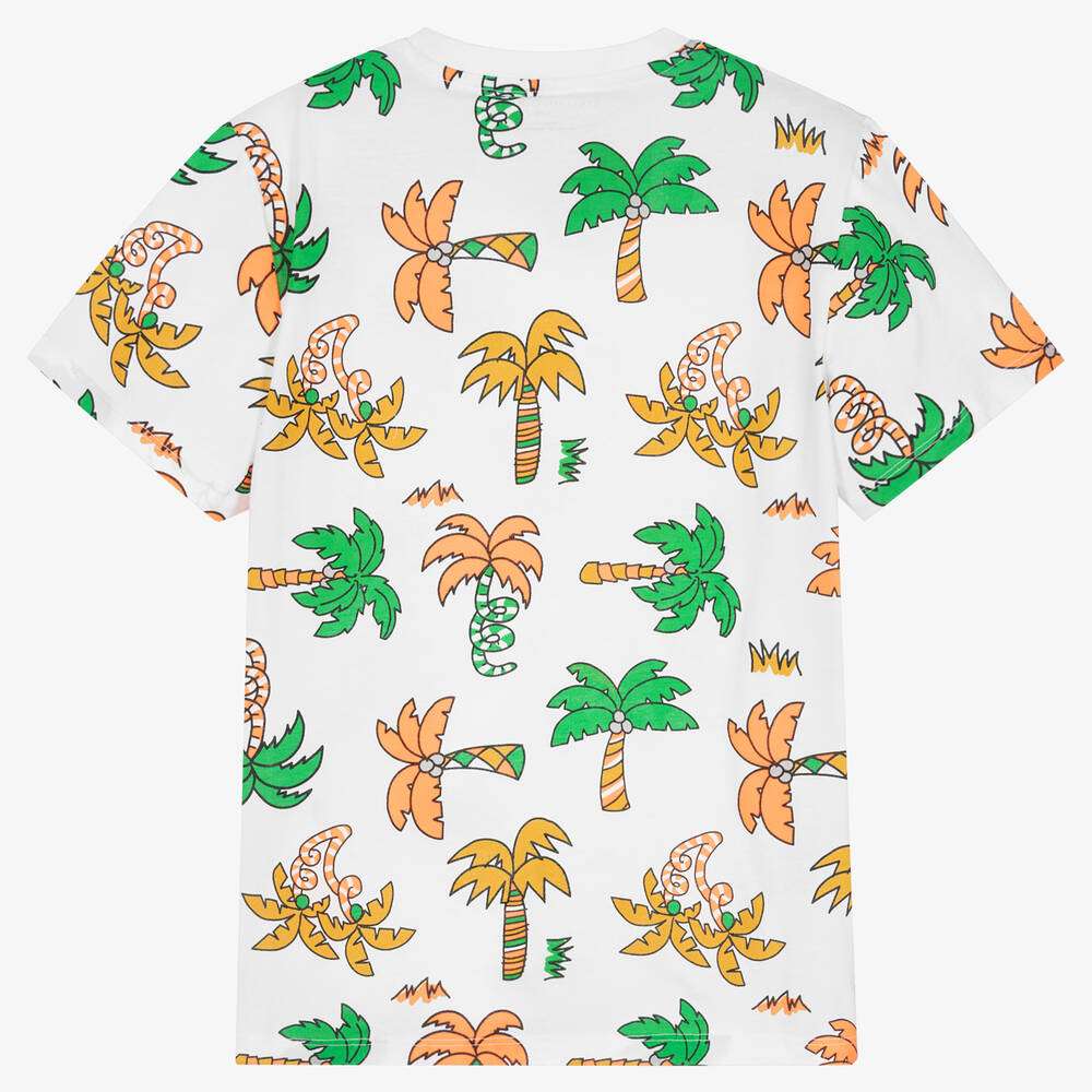 Stella McCARTNEY Kids - Тениски - Neon Palm Trees T-Shirt - Love|Labels
