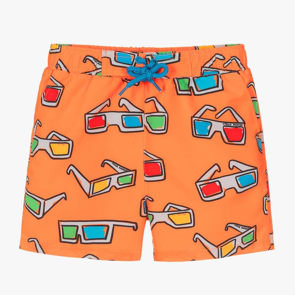 Stella McCARTNEY Kids - Бански - Orange Swim Shorts - Love|Labels