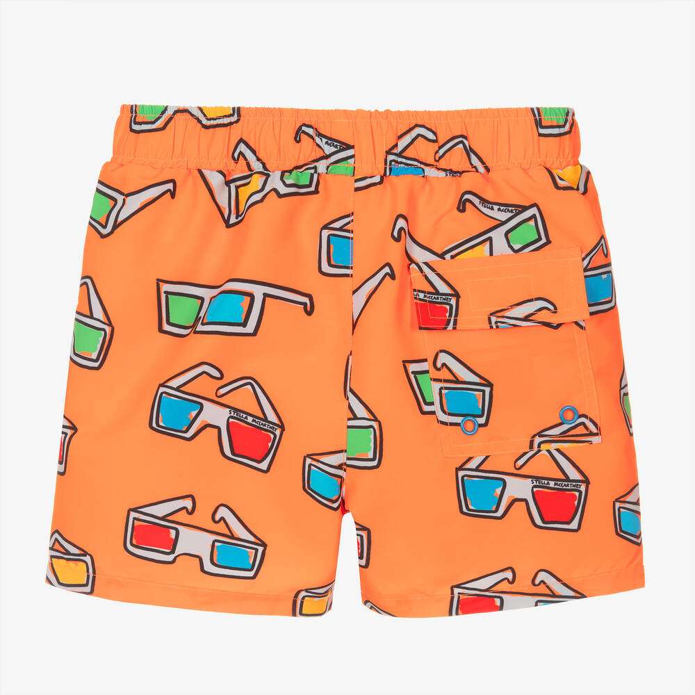 Stella McCARTNEY Kids - Бански - Orange Swim Shorts - Love|Labels