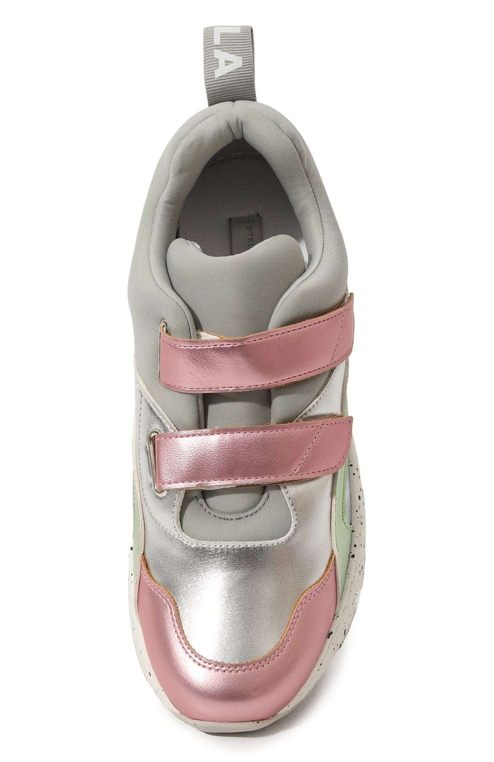 Stella McCARTNEY Kids - Обувки - Pink Metallic Velcro Trainers - Love|Labels