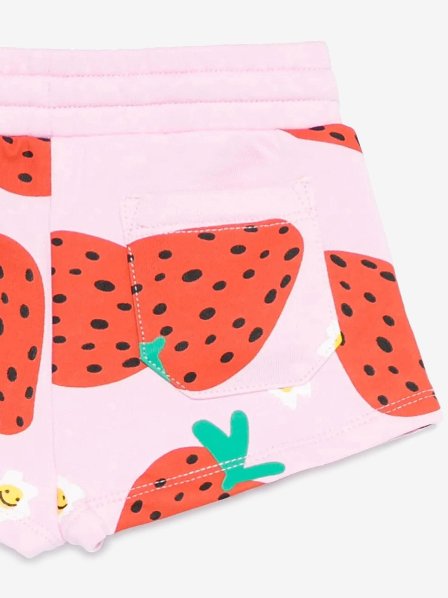 Stella McCARTNEY Kids - Шорти - Pink Strawberries Baby Shorts - Love|Labels