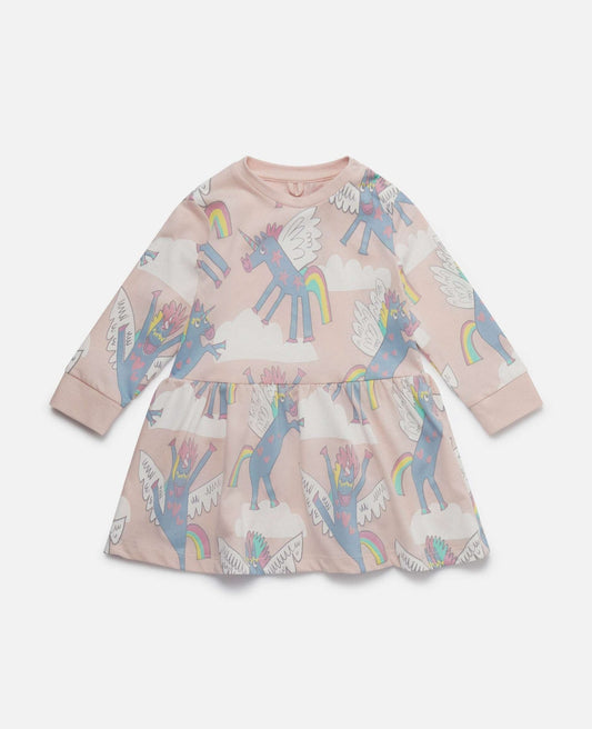 Stella McCARTNEY Kids - Рокли - Rainbow Unicorn Print Dress - Love|Labels