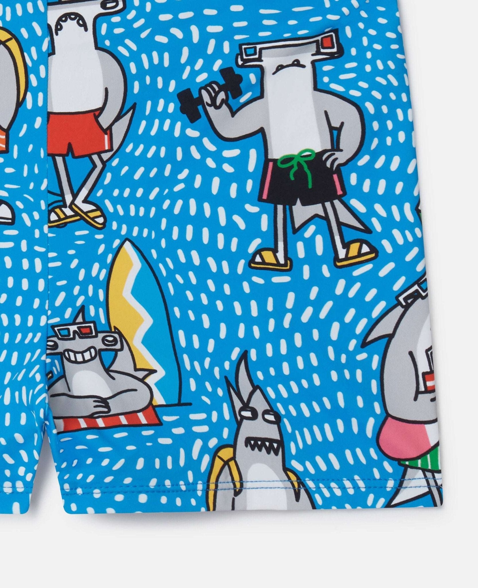 Stella McCARTNEY Kids - Бански - Sharks Swimming Trunks - Love|Labels