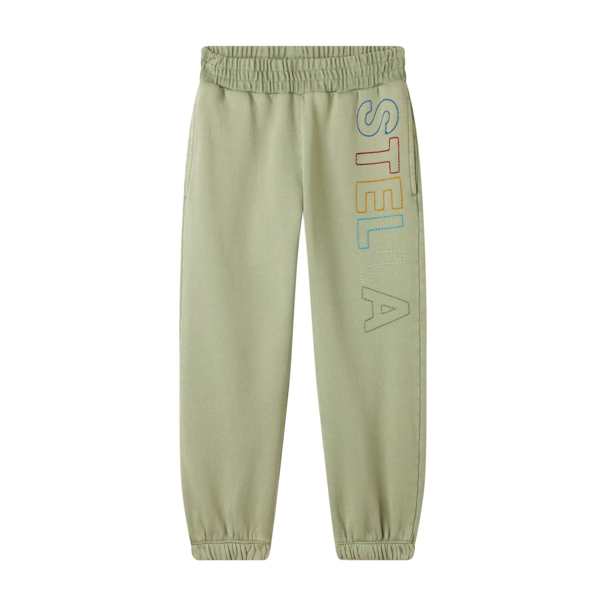 Stella McCARTNEY Kids - Панталони - Sports Green Sweatpants - Love|Labels
