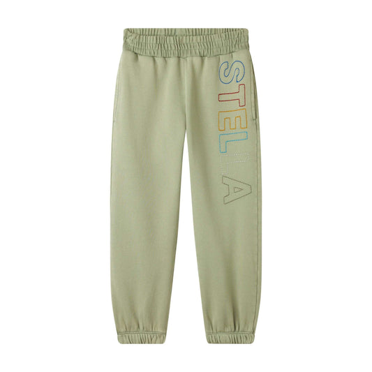 Stella McCARTNEY Kids - Панталони - Sports Green Sweatpants - Love|Labels