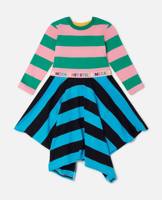 Stella McCARTNEY Kids - Рокли - Striped Jersey Waterfall Dress - Love|Labels