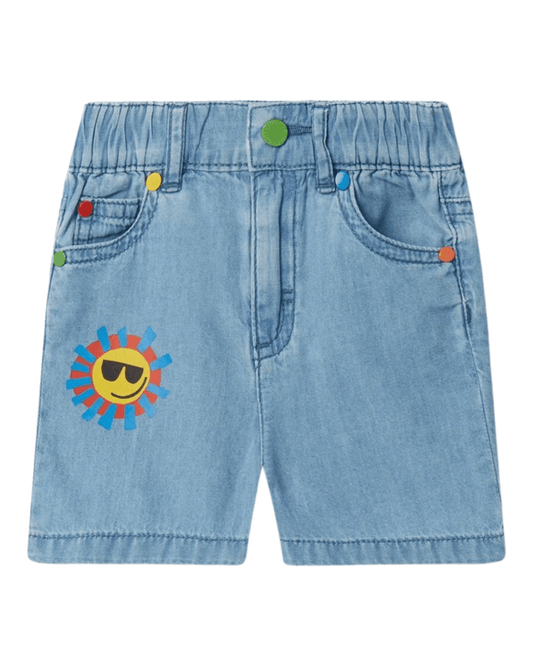 Stella McCARTNEY Kids - Шорти - Sunshine Denim Shorts - Love|Labels