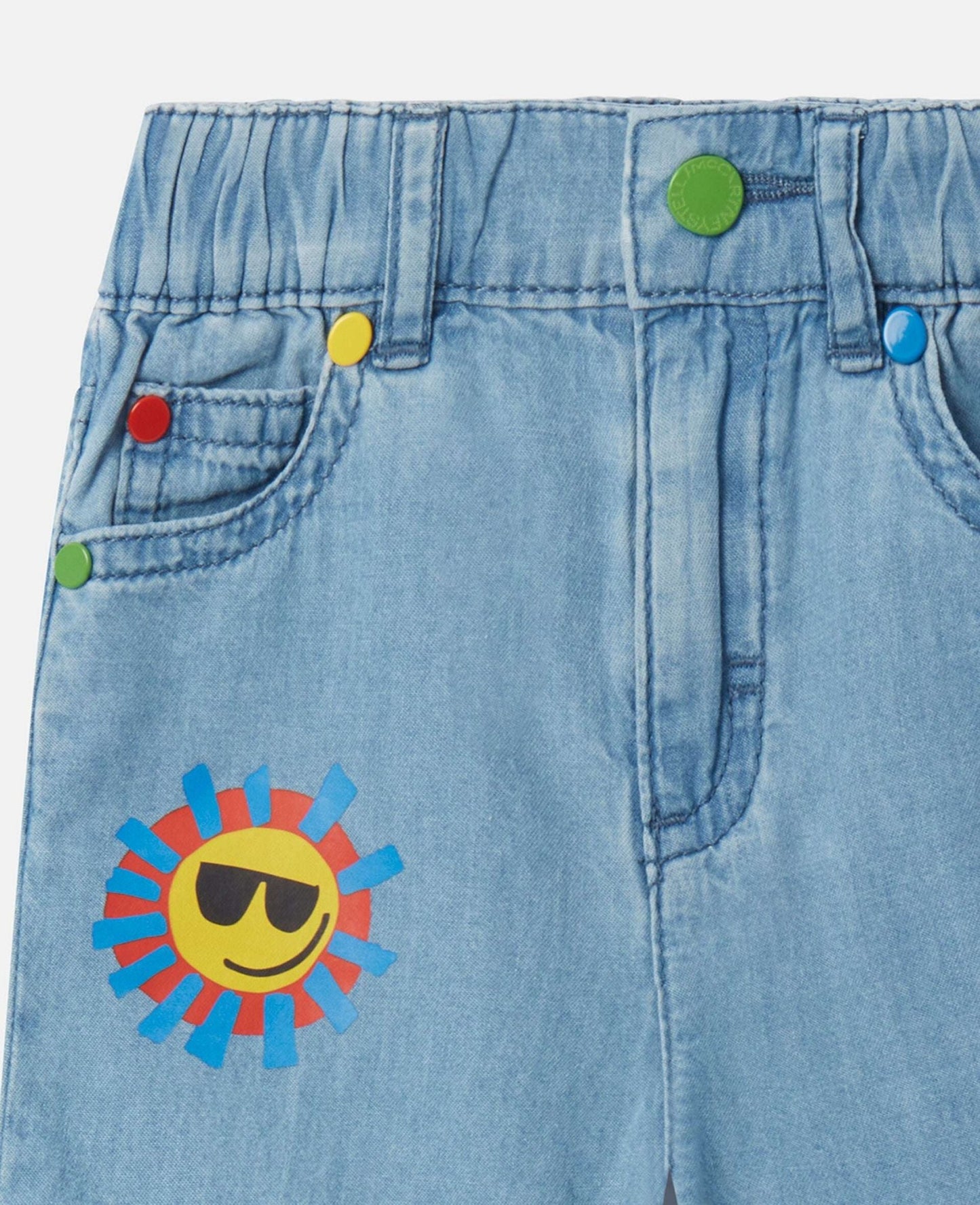 Stella McCARTNEY Kids - Шорти - Sunshine Denim Shorts - Love|Labels