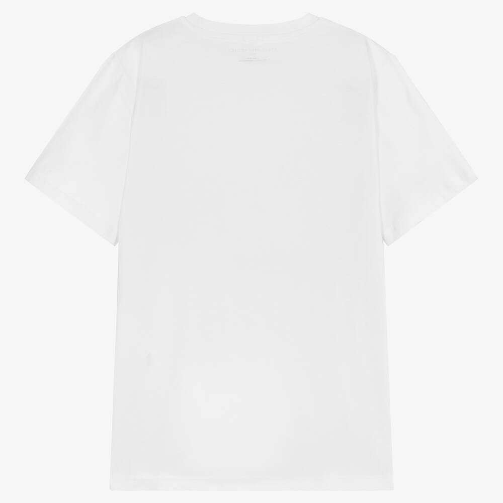 Stella McCARTNEY Kids - Тениски - White Cotton Logo T-Shirt - Love|Labels