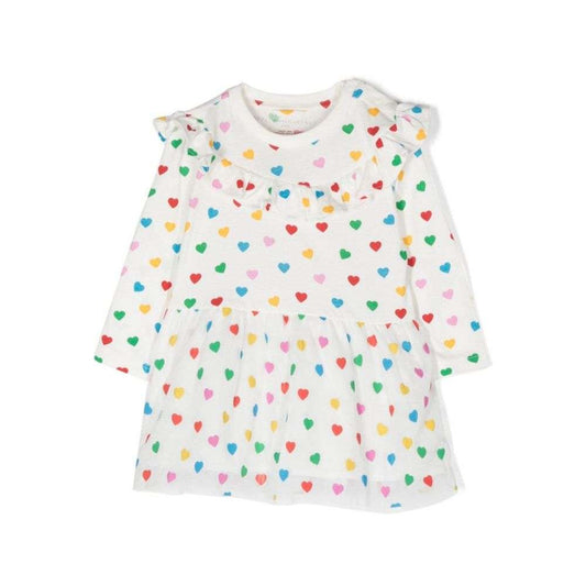 Stella McCARTNEY Kids - Рокли - White Heart Print Dress - Love|Labels