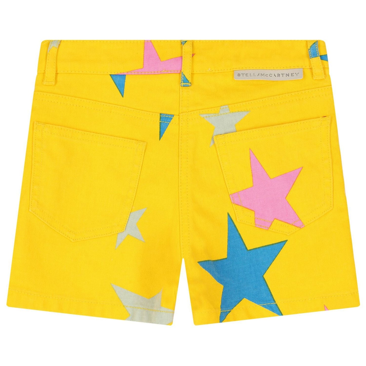 Stella McCARTNEY Kids - Шорти - Yellow Denim Stars Shorts - Love|Labels