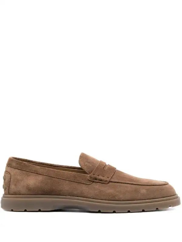 TOD’S - Penny Suede Loafers - Love|Labels