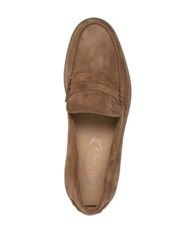 TOD’S - Penny Suede Loafers - Love|Labels