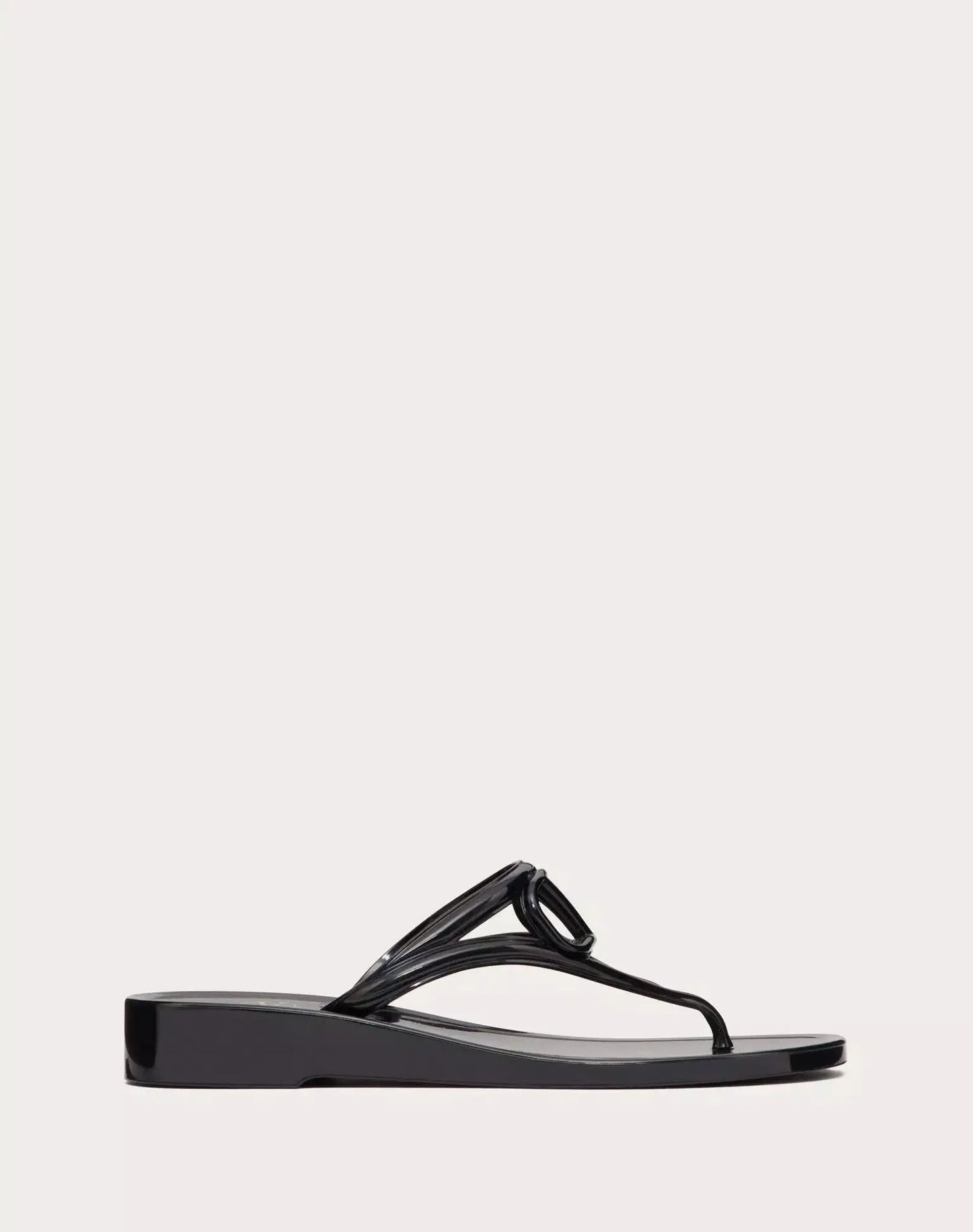 VALENTINO - Обувки - V Logo Black Slides - Love|Labels