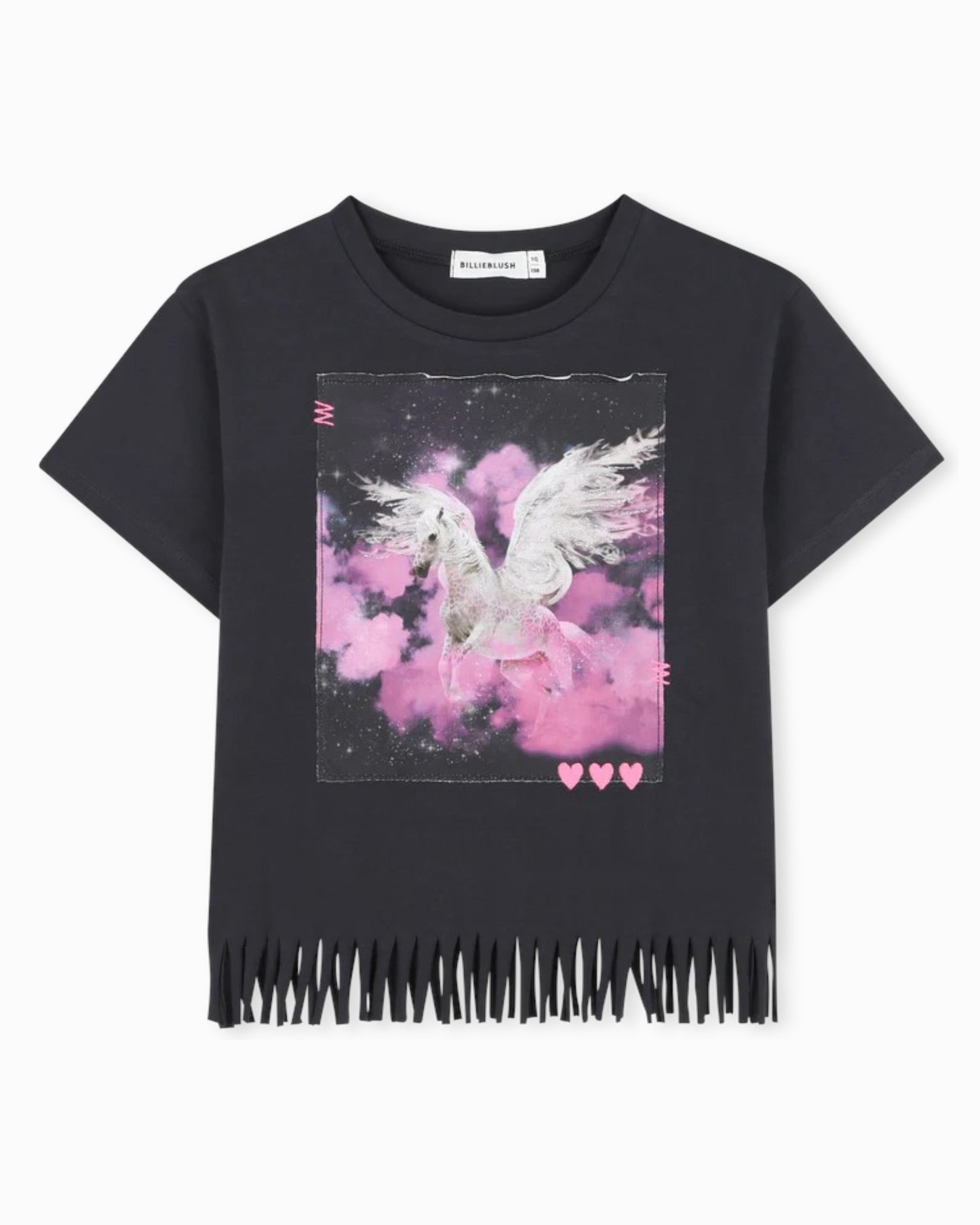 Black Fringe T-Shirt