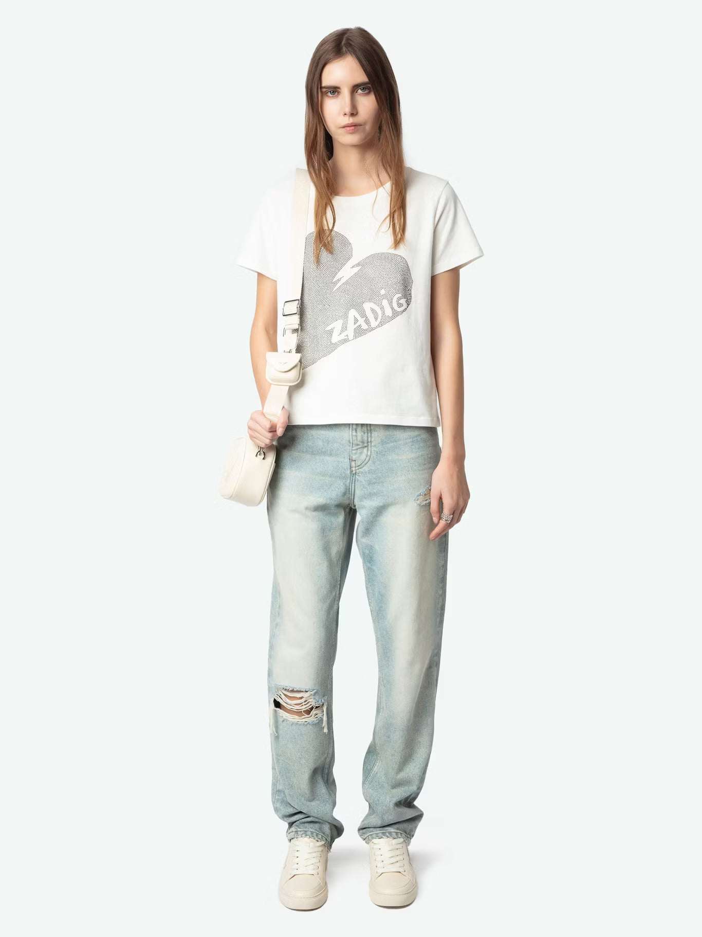 Zadig&Voltaire - Тениски - Alys Heart T-Shirt - Love|Labels
