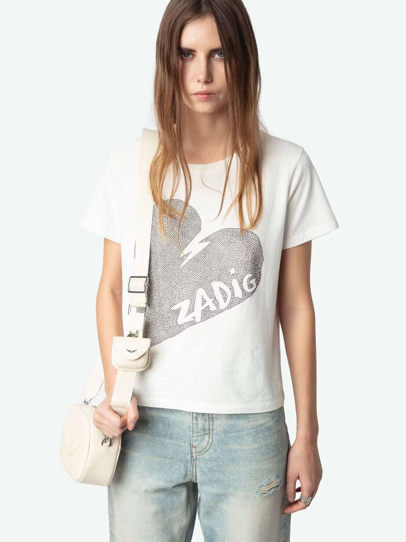Zadig&Voltaire - Тениски - Alys Heart T-Shirt - Love|Labels