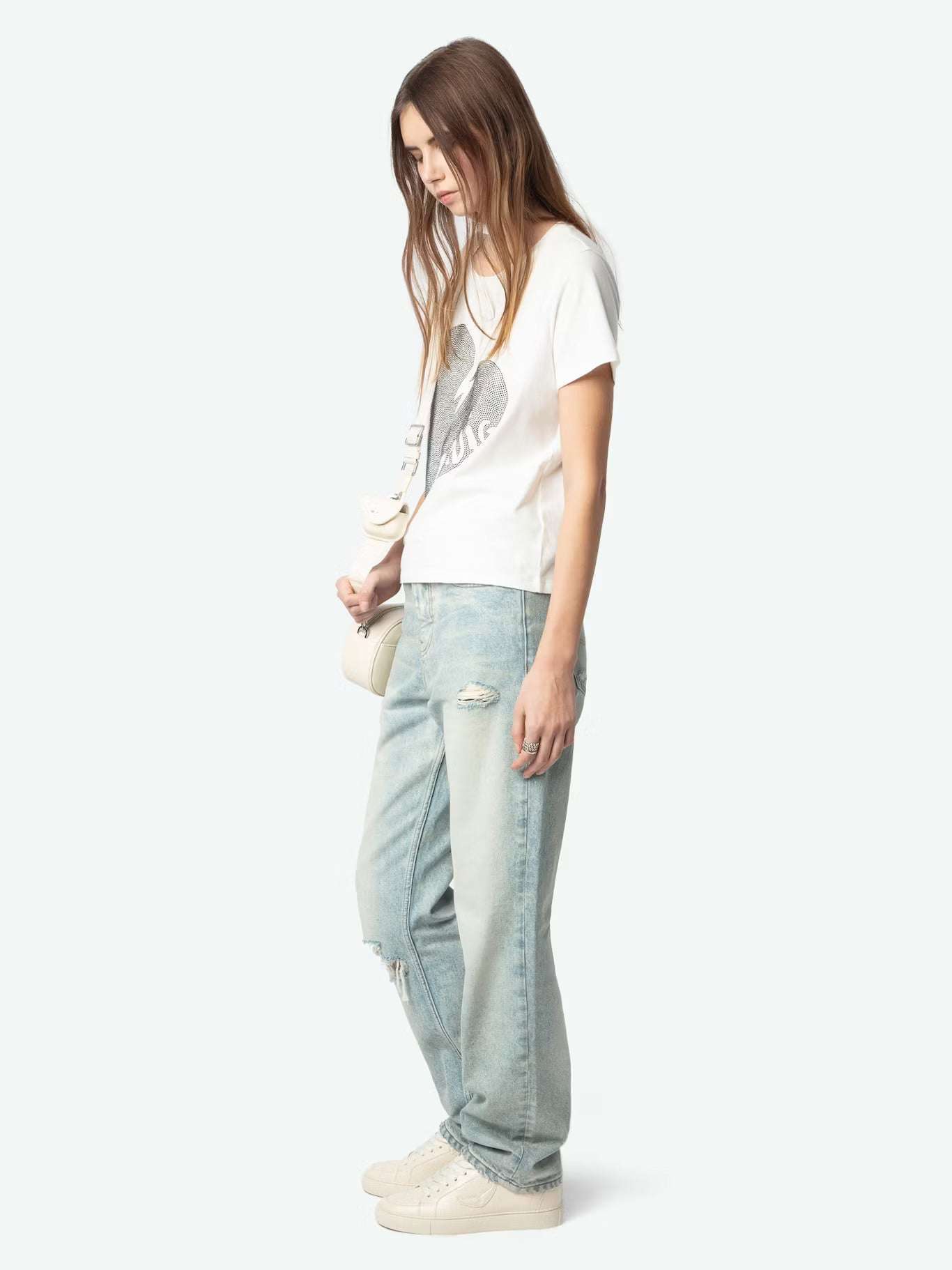 Zadig&Voltaire - Тениски - Alys Heart T-Shirt - Love|Labels