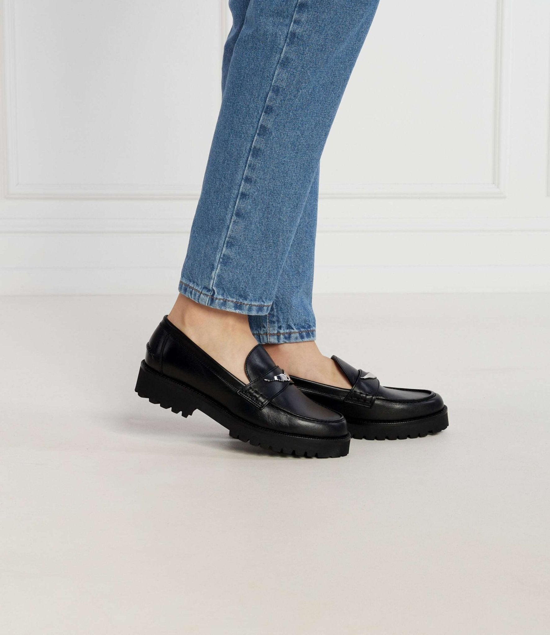 Zadig&Voltaire - Обувки - Black Leather Loafers - Love|Labels