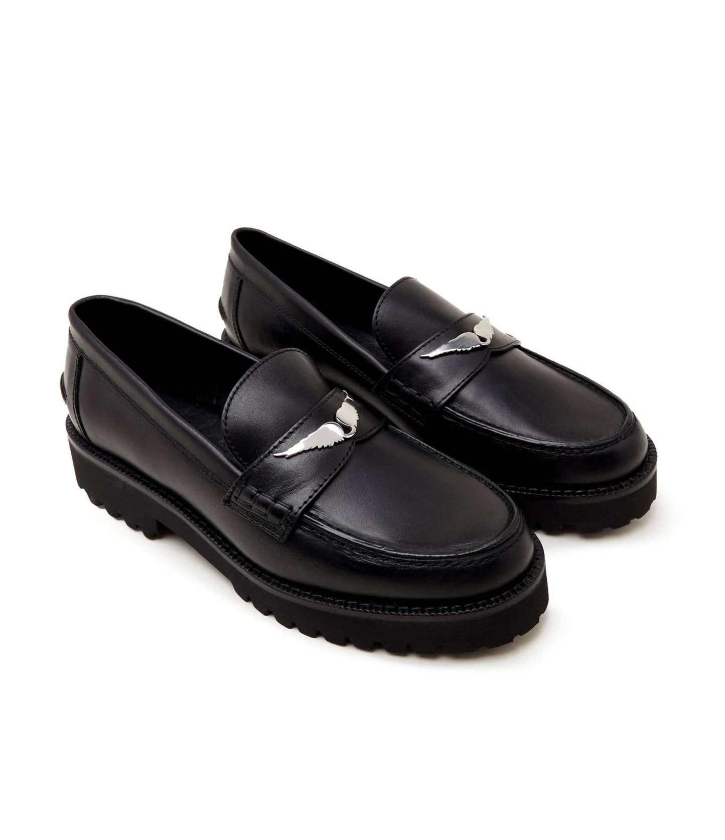 Zadig&Voltaire - Обувки - Black Leather Loafers - Love|Labels