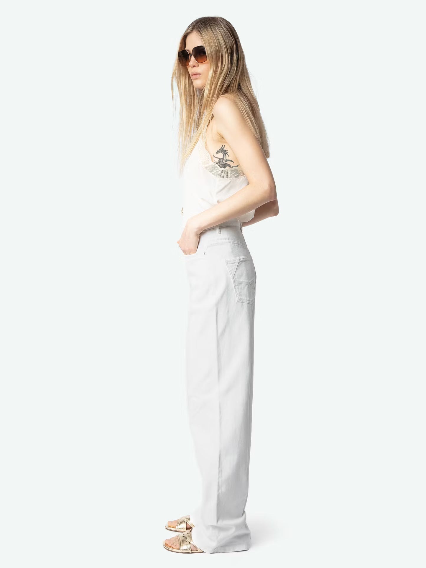 Zadig&Voltaire - Панталони - Elio White Jeans - Love|Labels
