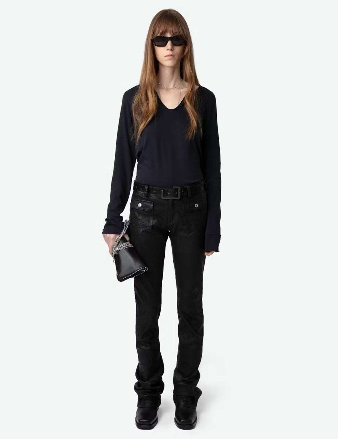 Zadig&Voltaire - Блузи - Fishnet Henley T-Shirt - Love|Labels