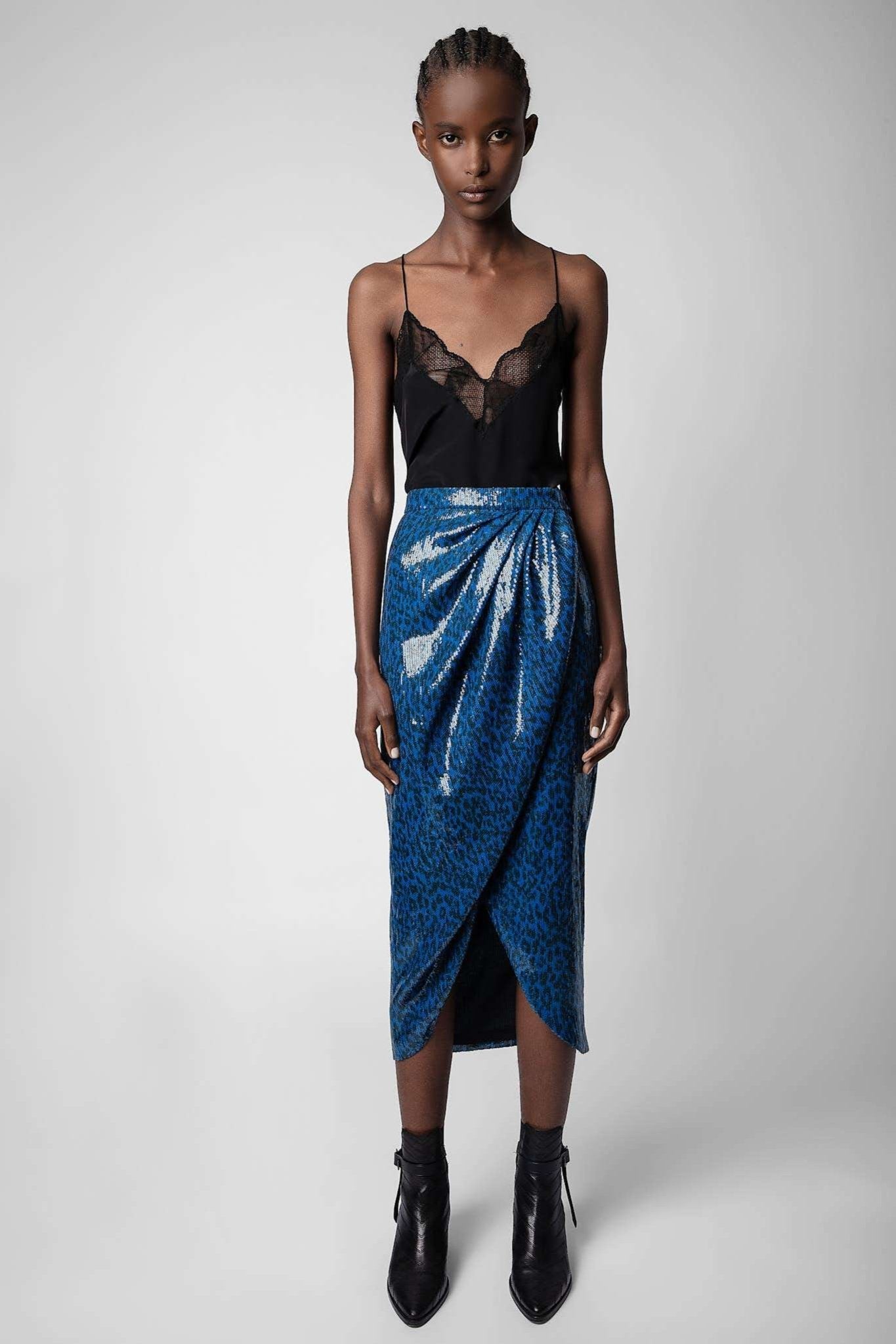 Zadig&Voltaire - Поли - Jamelia Sequins Leo Skirt - Love|Labels