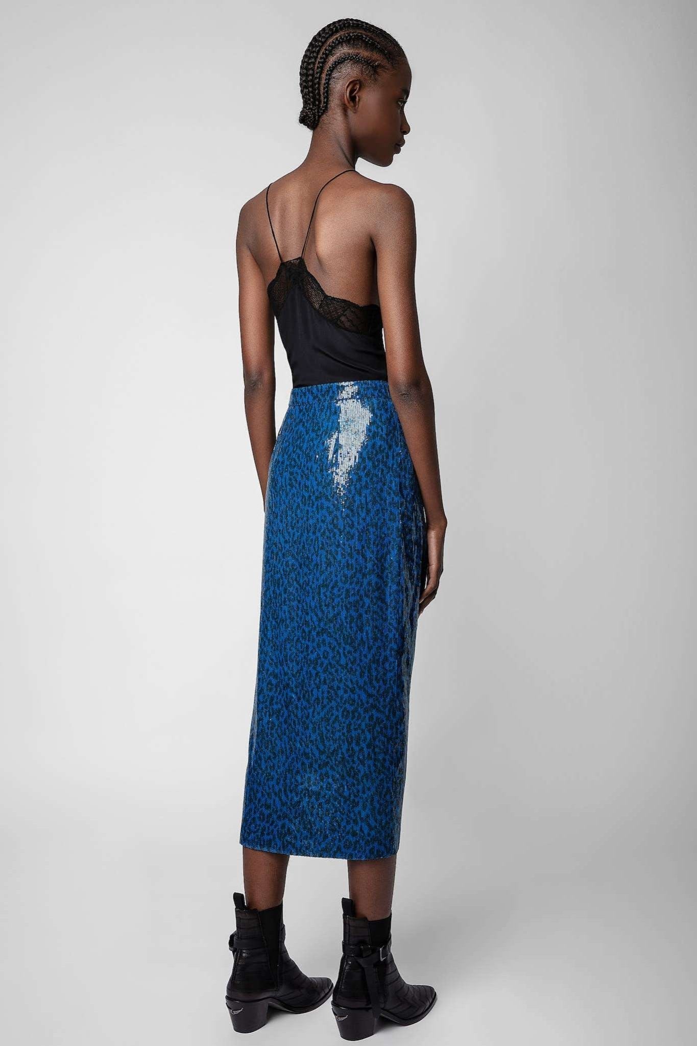 Zadig&Voltaire - Поли - Jamelia Sequins Leo Skirt - Love|Labels