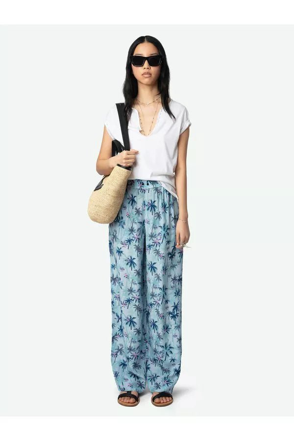 Zadig&Voltaire - Панталони - Palms Silk Pants - Love|Labels