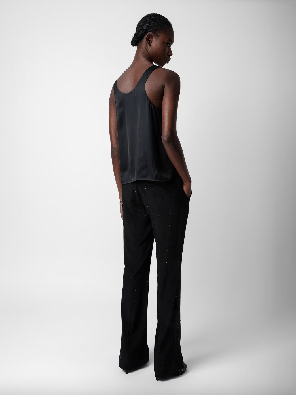Zadig&Voltaire - Панталони - Poxy Silk Strass Trousers - Love|Labels
